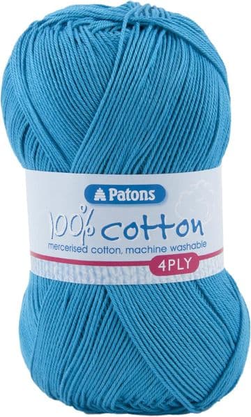 Patons 100% Cotton 4 Ply 100g - 1749 Peacock