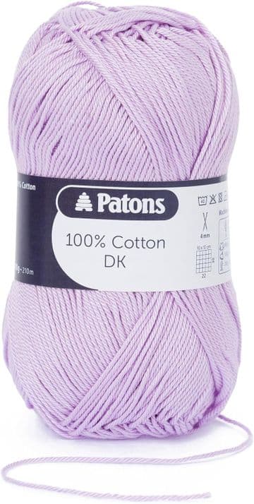 Patons 100% Cotton DK 100g - 2701 Lilac