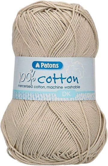 Patons 100% Cotton DK 100g - 2716 Limestone