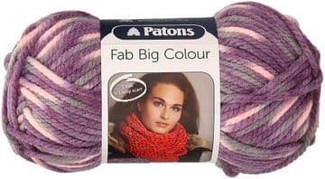 Patons Fab Big Colour Super Chunky 200g - 0080 Violet Mix