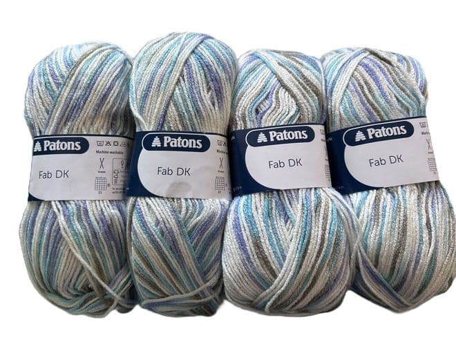 Patons Fab DK 100g - 2345 Breeze Color - 4 Ball Pack