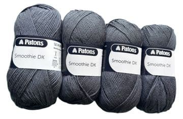 Patons Smoothie DK 100g - 1088 Slate - 4 Pack