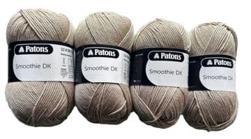 Patons Smoothie DK 100g - 2000 Beige - 4 Pack
