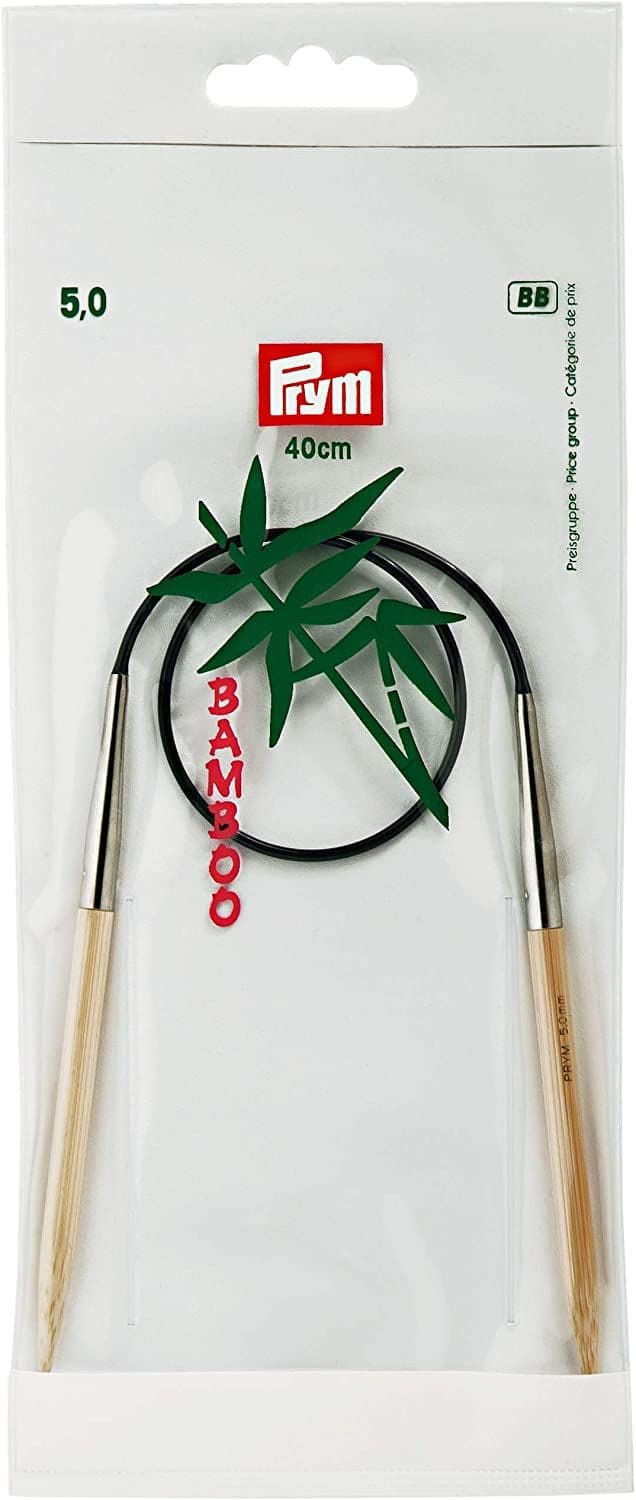 Prym Bamboo Circular Knitting Needles 40cm Long