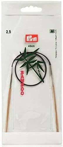 Prym Bamboo Circular Knitting Needles 40cm Long