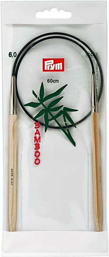Prym Bamboo Circular Knitting Needles 60cm Long