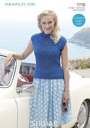 Sirdar Amalfi DK - 7776 Top Knitting Pattern