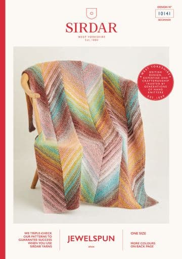 Sirdar Aran Knitting Pattern - 10141 Blanket