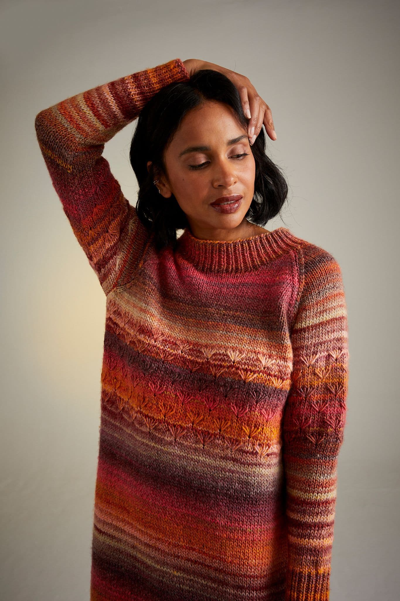Sirdar Aran Knitting Pattern - 10712 Knitted Dress