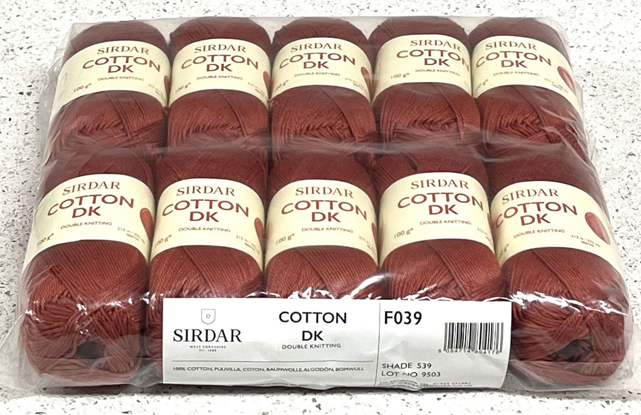 Sirdar Cotton DK 100g 10 Ball Pack 539 Coppertone
