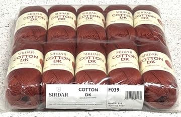 Sirdar Cotton DK 100g - 10 Ball Pack - 539 Coppertone