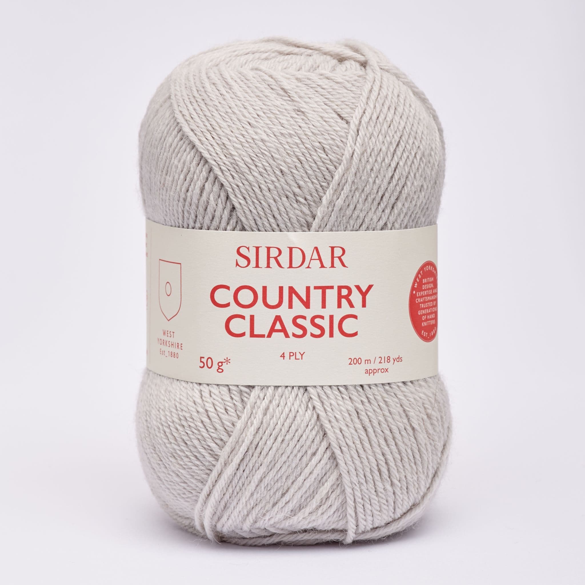 Sirdar Country Classic 4 ply 50g 962 Dove Grey