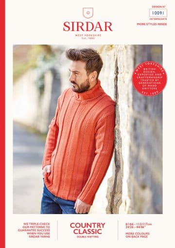 Sirdar Country Classic DK Knitting Pattern - 10091 Sweater