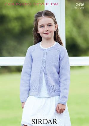 Sirdar Country Style DK - 2436 Cardigan Knitting Pattern