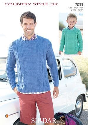 Sirdar Country Style DK - 7033 Jumpers Knitting Pattern