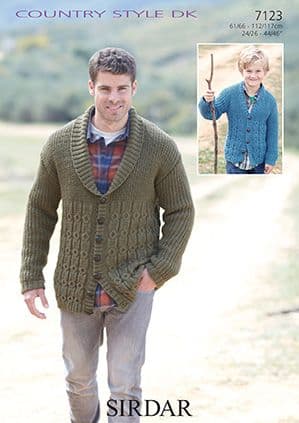 Sirdar Country Style DK - 7123 Cardigans Knitting Pattern