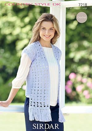 Sirdar Country Style DK - 7218 Crochet Waistcoat Pattern