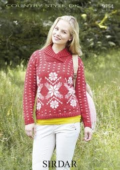Sirdar Country Style DK - 9754 Cardigan Knitting Pattern