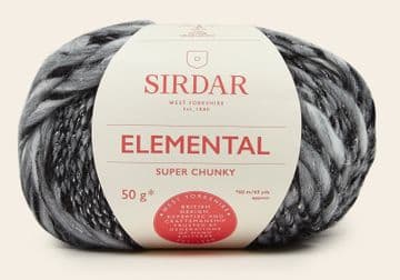 Sirdar Elemental Super Chunky 50g - 302 Platinum - Clearance Price £2.50