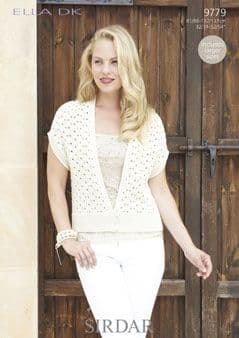 Sirdar Ella DK - 9779 Waistcoat Knitting Pattern