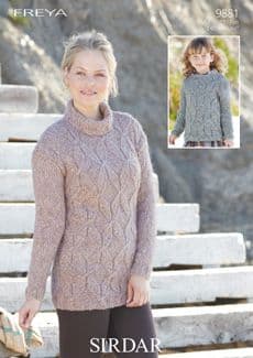 Sirdar Freya Chunky - 9881 Jumpers Knitting Pattern