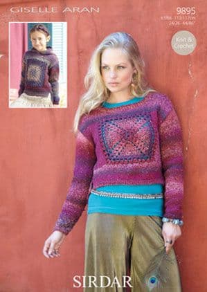 Sirdar Giselle Aran - 9895 Ladies and Childrens Jumpers Pattern