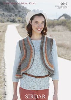Sirdar Montana DK - 9649 Waistcoat Knitting Pattern