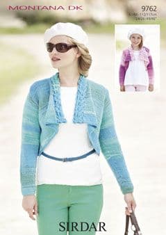 Sirdar Montana DK - 9762 Cardigans / Boleros Knitting Pattern