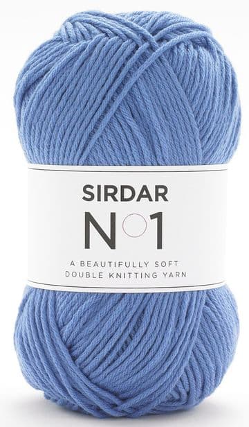 Sirdar No.1 Double Knit Crepe 100g - 208 Bluebird - Clearance Price £3.99
