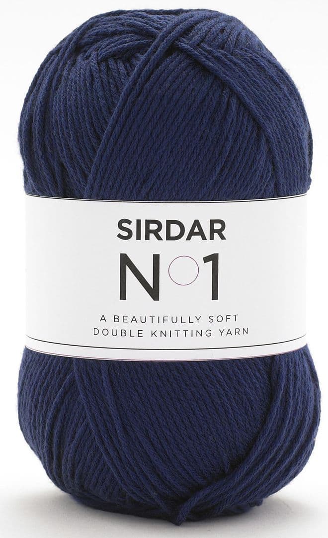 Sirdar No.1 Double Knit Crepe 100g - 217 Deep Navy - Clearance Price £3.99