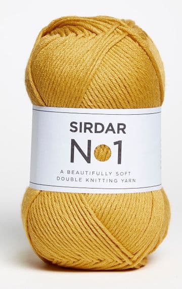Sirdar No.1 Double Knitting Crepe 100g - 233 Mustard - Clearance Price £3.99