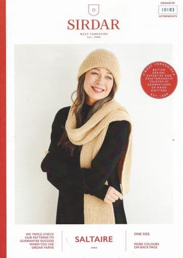 Sirdar Saltaire Aran Knitting Pattern - 10183 Accessories