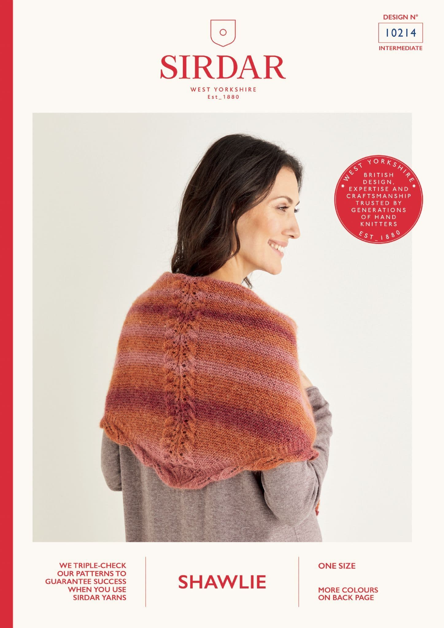Patterns Using Shawlie Sirdar Shawlie Knitting Pattern Booklet - 10214 Shawl