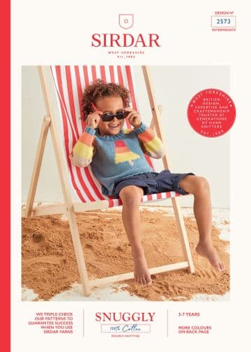 Sirdar Snuggly 100% Cotton DK Knitting Pattern Booklet - 2573 Sweaters