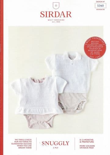 Sirdar Snuggly 2 ply - 5360 Vests Knitting Booklet