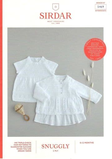 Sirdar Snuggly 2 Ply - 5469 Dress & Matinee Coat