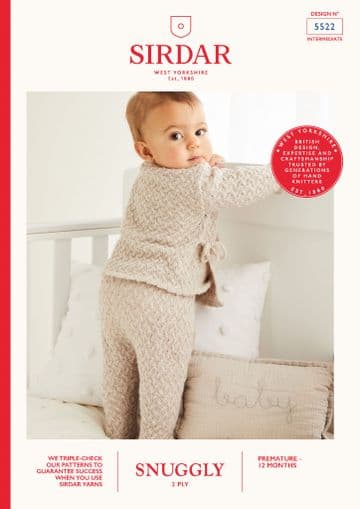 Sirdar Snuggly 2 Ply Knitting Pattern - 5522 Tunic & Leggings