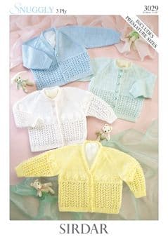 Sirdar Snuggly 3ply - 3029 Cardigans Knitting Pattern