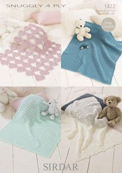 Sirdar Snuggly 4ply - 1422 Crochet Blankets Pattern