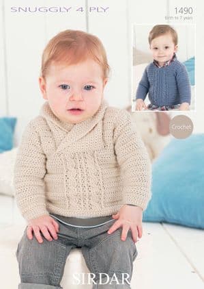Sirdar Snuggly 4ply - 1490 Crochet Jumpers Pattern Pattern