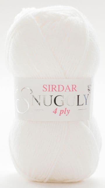 Sirdar Snuggly 4ply 50g - 251 White