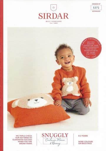 Sirdar Snuggly Baby Cashmere Merino DK & Snuggly Bunny Knitting Pattern Booklet - 5372 Sweater & Cus