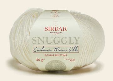 Sirdar Snuggly Cashmere Merino Silk DK 50g - 302 Snow Queen