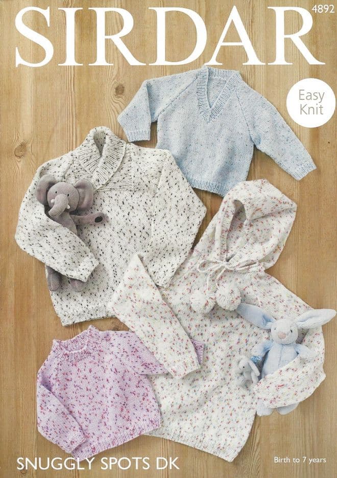 Sirdar Snuggly DK - 4892 Sweaters Knitting Pattern