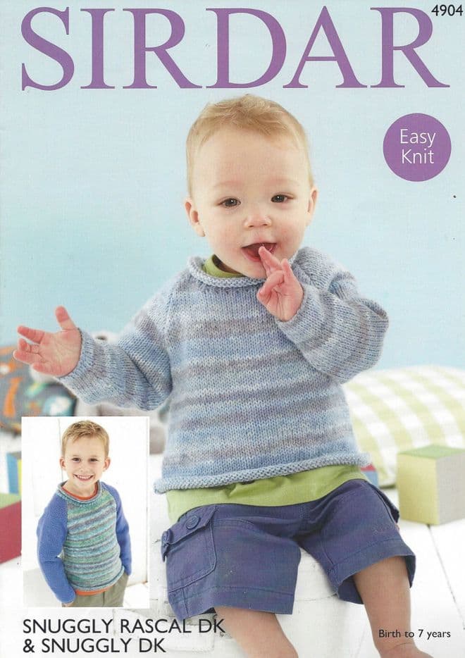 Sirdar Snuggly DK - 4904 Jumper Knitting Pattern