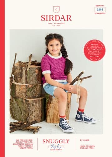 Sirdar Snuggly Replay DK Knitting Pattern - 2595 Go Home Tee