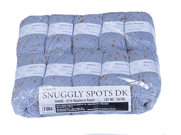 Sirdar Snuggly Spots DK 50g - 10 Ball Pack - 714 Raspberry Ripple
