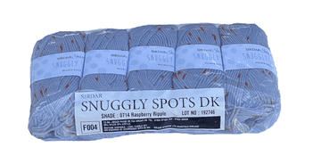 Sirdar Snuggly Spots DK 50g - 5 Ball Pack - 714 Raspberry Ripple