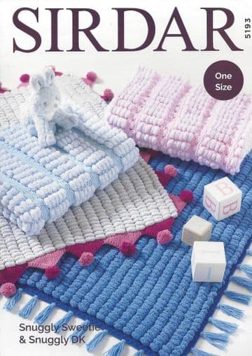 Sirdar Snuggly Sweetie - 5193 Blankets Knitting Pattern