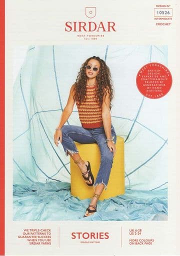 Sirdar Stories DK Crochet Pattern - 10526 Top